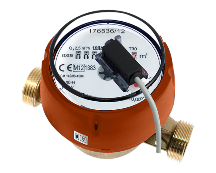 Nordic Valves Metering Smart Building Smart City 1727 - Divisional meter with pulse transmitter. Mid R100 hot water 4MS