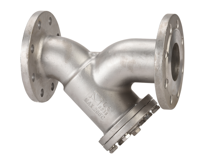 Nordic Valves Non-return valves - Filters - Strainers 240L - Y-shaped stainless steel screen filter with low temperature PN16 flanges