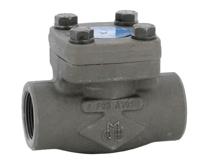 Nordic Valves Forged petroleum taps - Cast 313 - Steel piston check valve with NPT threaded spring