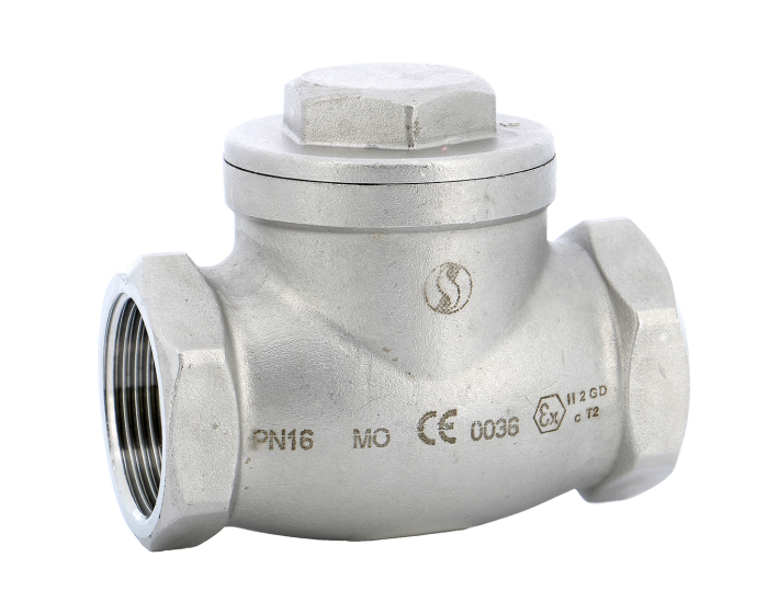 320 Single swing check valve stainless steel female BSP Nordic Valves