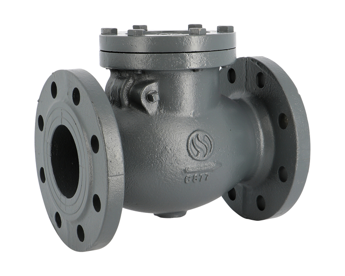 362 Cast iron single swing check valve with flanges PN16 with EPDM
