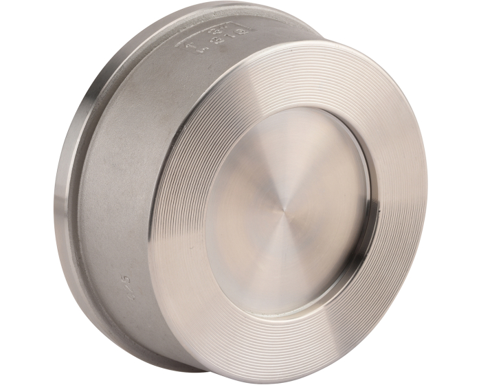 390 Wafer stainless steel disc check valve between PN40 flanges