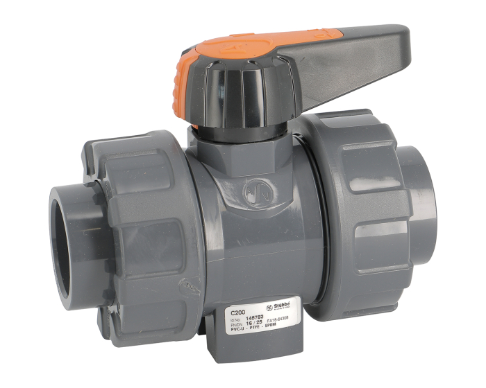 Nordic Valves Plastic taps C200 PVC - Ball valve PN16 PVC/FPM