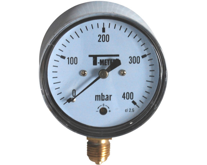 Nordic Valves Pressure gauges and thermometers 1633 - Stainless steel case pressure gauge dry dial capsule D63 vertical 1/4