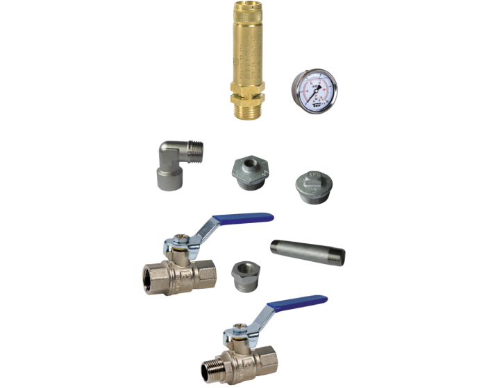 Galvanized Air Tank Accessory Kit Nordic Valves