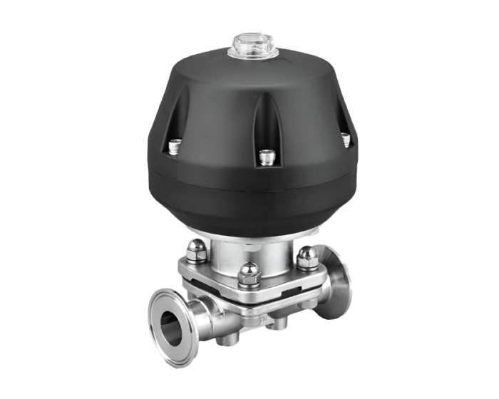 Sanitary diaphragm valve with Tri Clamp Ends Nordic Valves