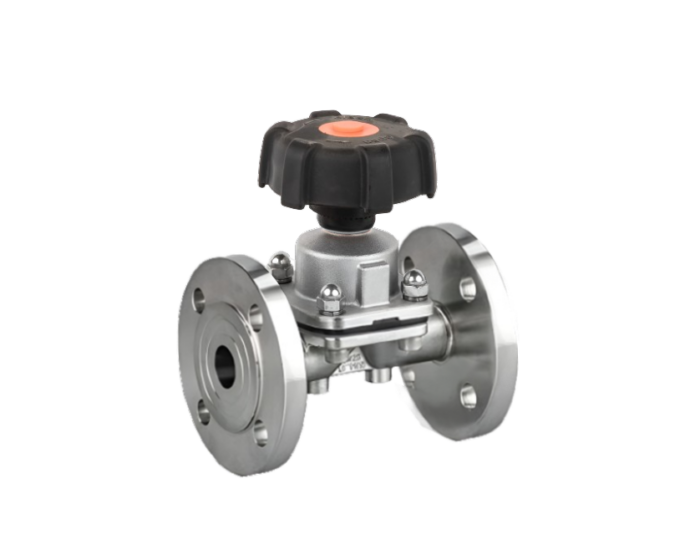 Sanitary manual diaphragm valve with Flanged Ends Nordic Valves