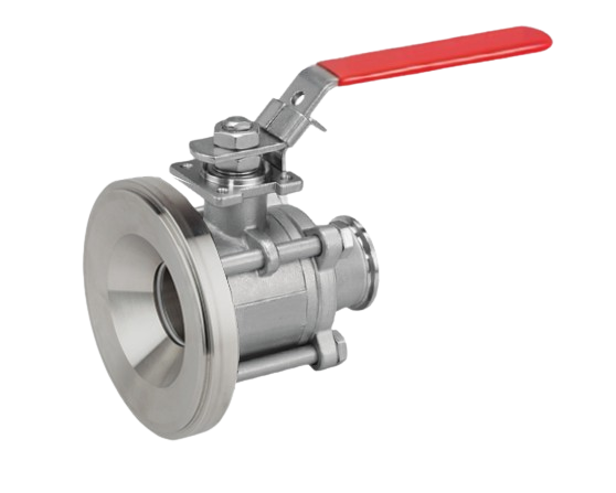 Stainless steel ball valve bottom tank with tri clamp