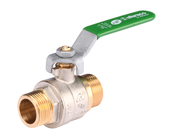 Nordic Valves Ball valves Brass - Cast iron - PVC 567 - Brass ball valve 4MS NF male male flat handle green