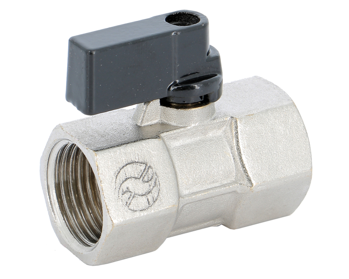 Nordic Valves Ball valves Brass - Cast iron - PVC 697 - 4MS mini brass ball valve with female female decompression hole