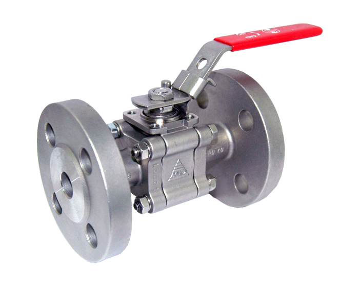 Nordic Valves Ball valves Steel - Stainless steel 7034 - 3-piece ball valve with flanges PN40 stainless steel fire safety