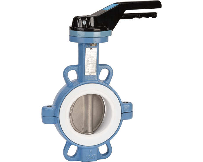 Nordic Valves Butterfly valves 1145 - Wafer Excellence butterfly valve CE1935FDA cast iron/PTFE/stainless steel