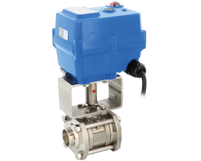 ELSA RTS stainless steel full flow valve + TCR electric actuator