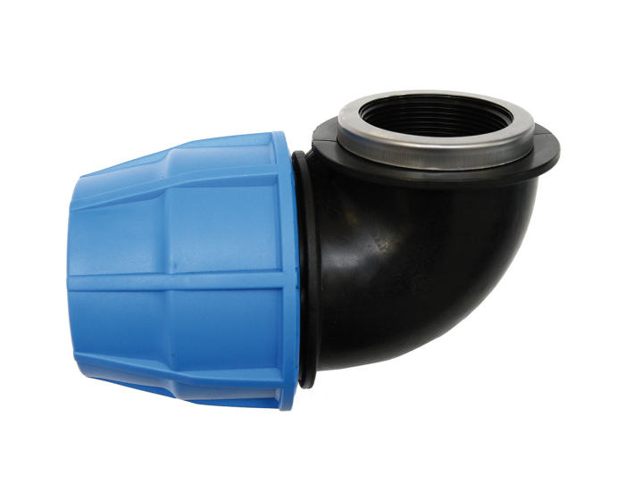 Nordic Valves Fittings 1013 - Female 90° elbow high density polypropylene fitting