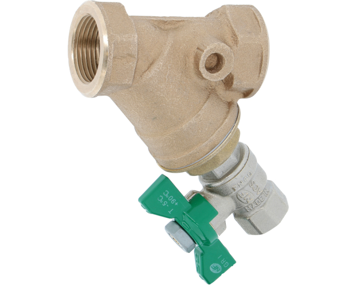 Nordic Valves Non-return valves - Filters - Strainers 210 - Bronze screen Y-strainer with ACS flush valve