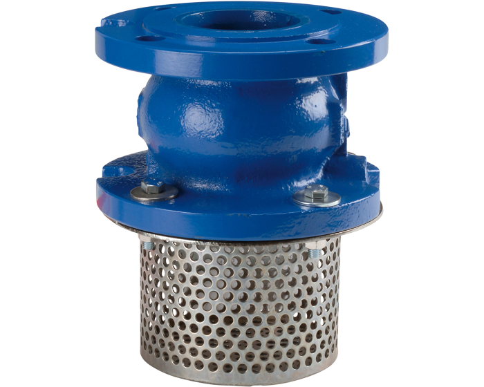 Nordic Valves Non-return valves - Filters - Strainers 363 - Flanged cast iron single guide check valve with ACS strainer