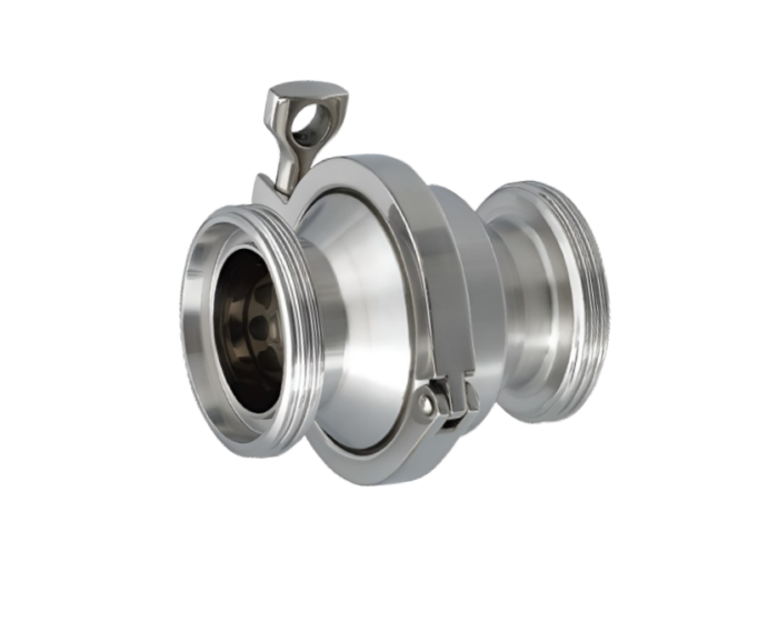 Sanitary Check Valve with Threaded Ends Nordic Valves