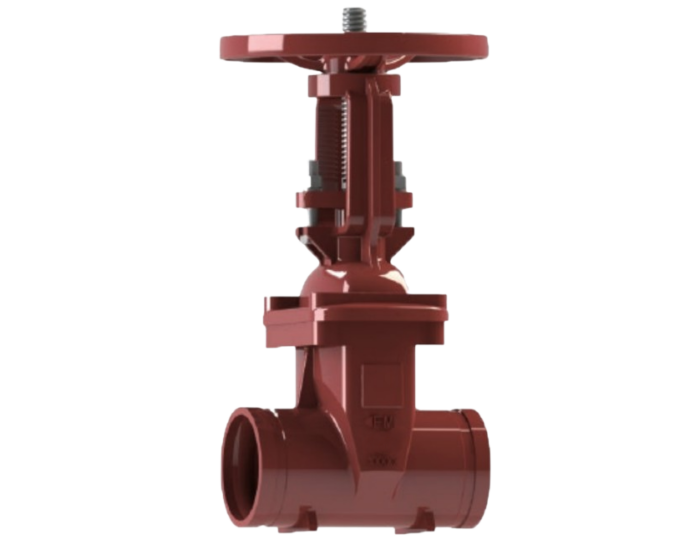 NSG OSY GG Grooved OSY fire protection type gate valve FM approved Nordic Valves