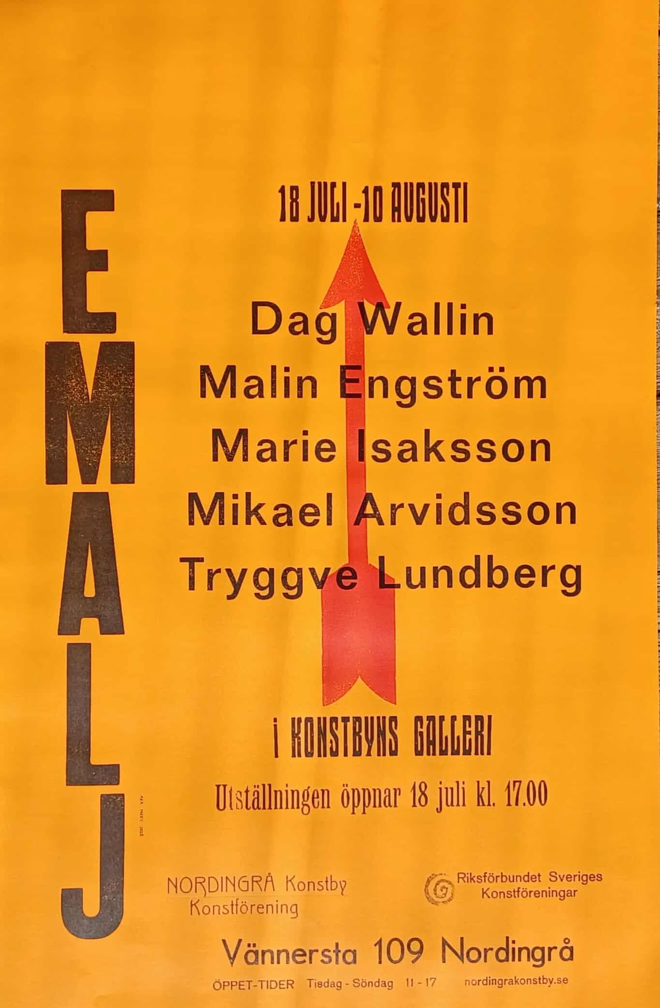 Utställningen Emalj! i Nordingrå Konstby