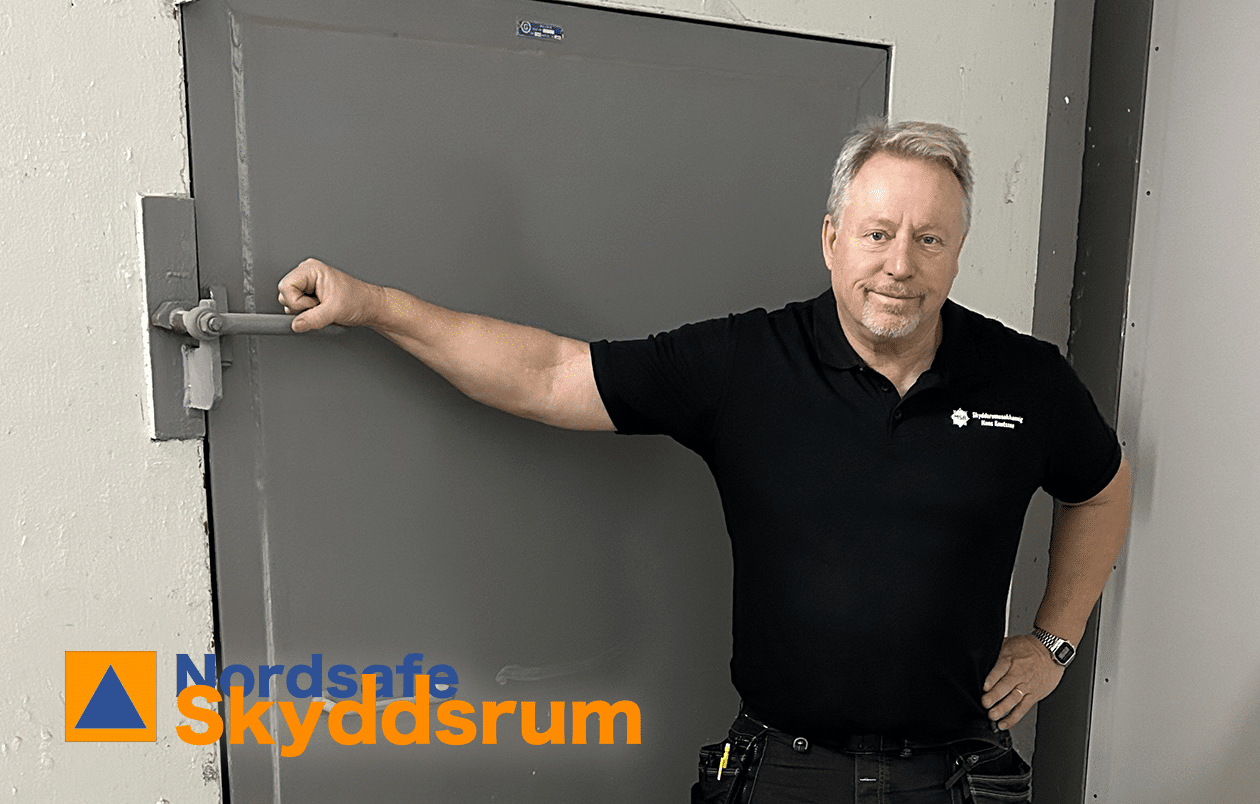 Hans Knutsson, Nordsafe Skyddsrum vid en skyddsrumsdörr