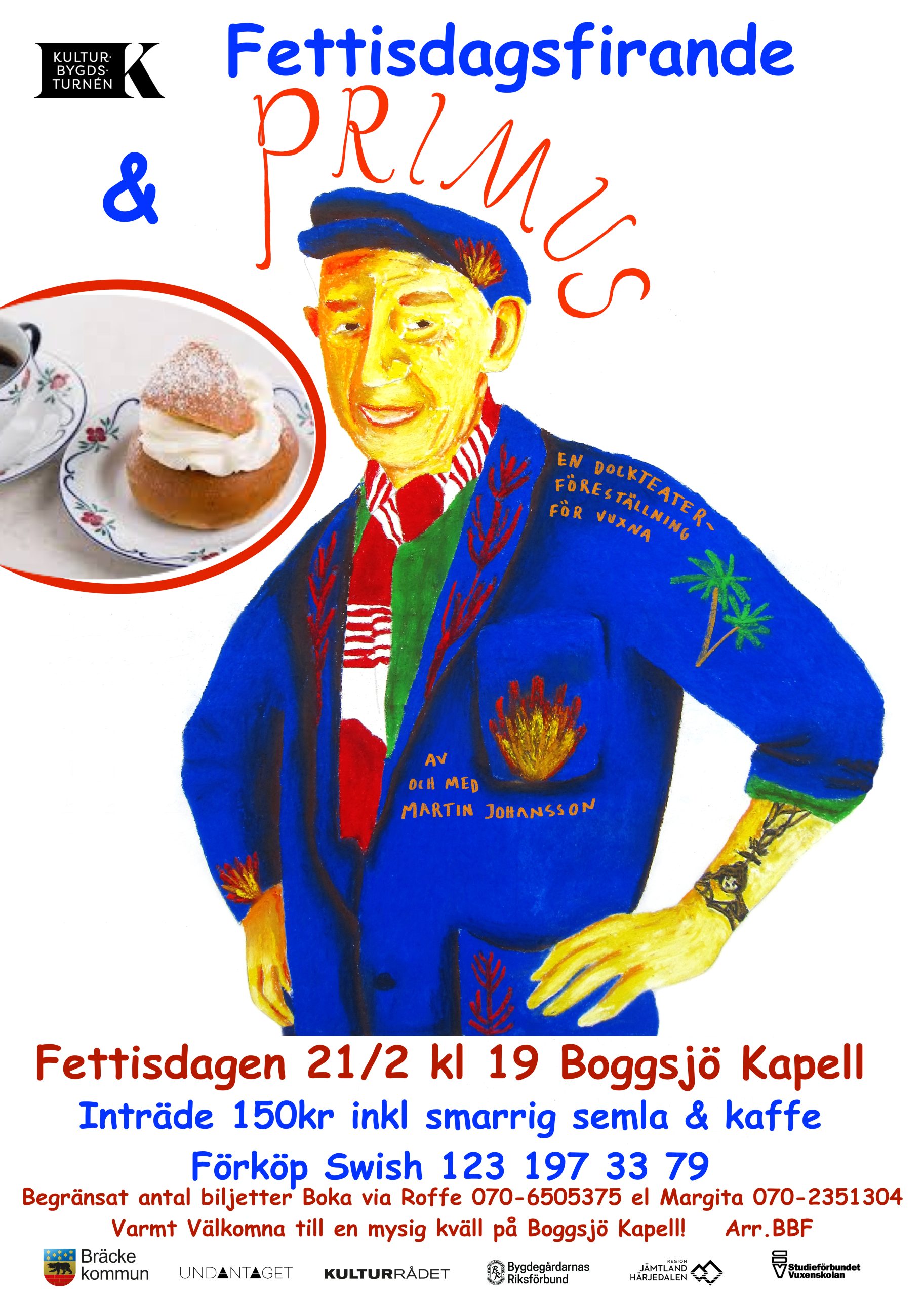 Fettisdagsfirande med PRIMUS på Boggsjö Kapell