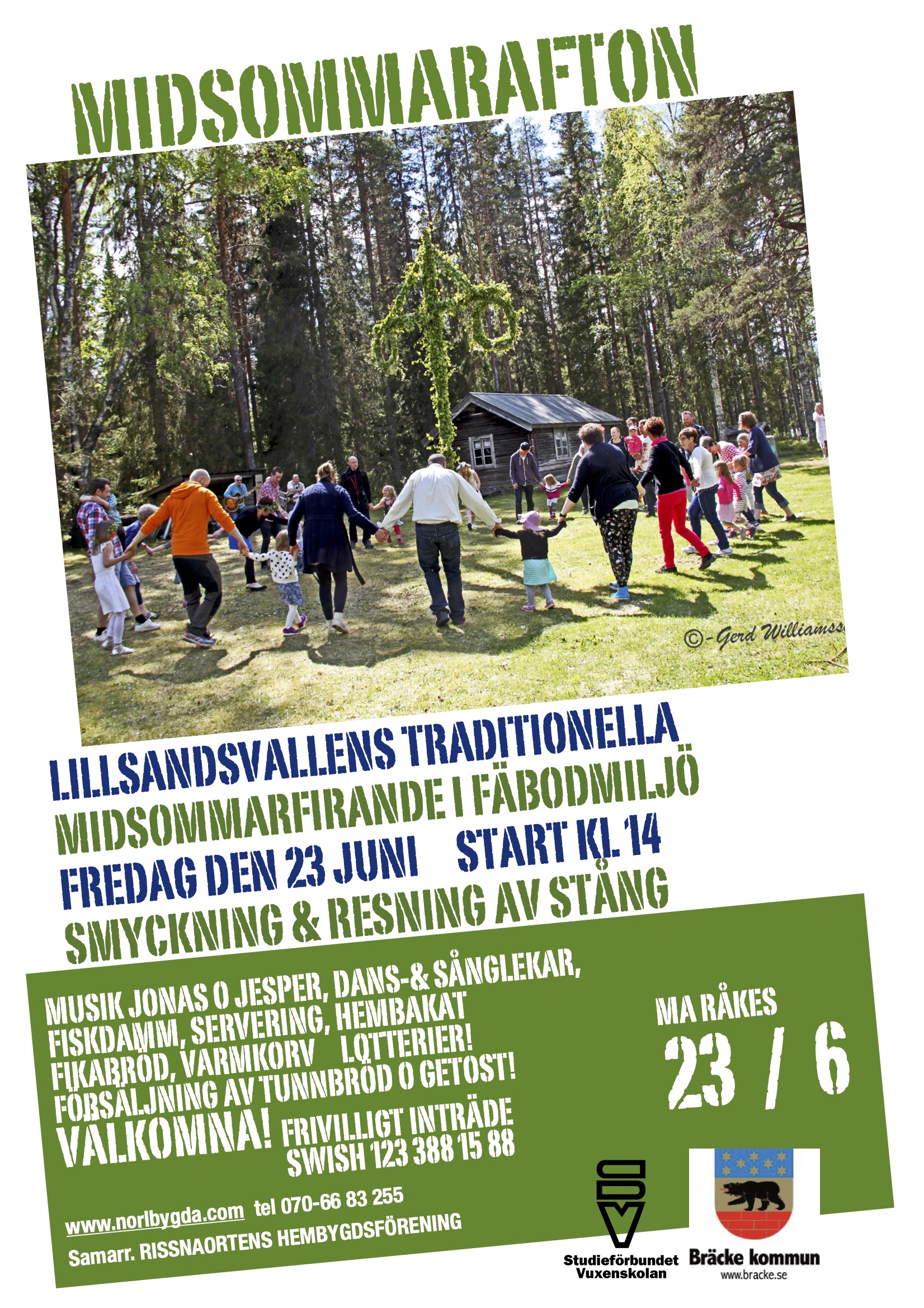 Midsommarfirande på Lillsandsvallen