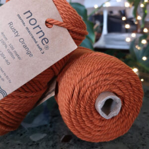 macramé garn orange