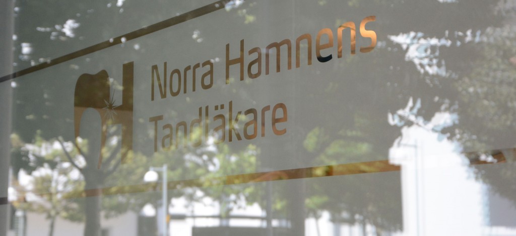 Norra Hamnens Tandläkare fönste