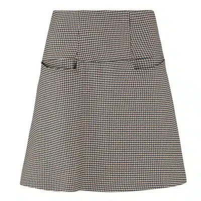 WEIZ Copenhagen Nederdel Liva Skirt Camel & Green