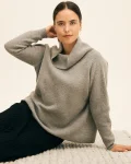 Gorridsen Strik Bluse Lizz Turtleneck Grey