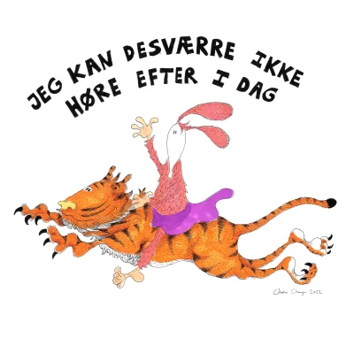 Chimi Changa-Kort-Plakat-Tiger