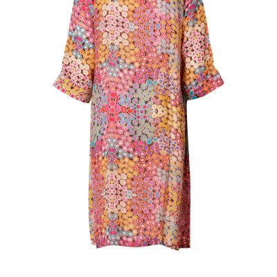 Peace Heart Joy- Jennifer dress Peach multi-silke