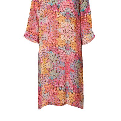 Peace Heart Joy- Silke- Jennifer dress Peach multi Front