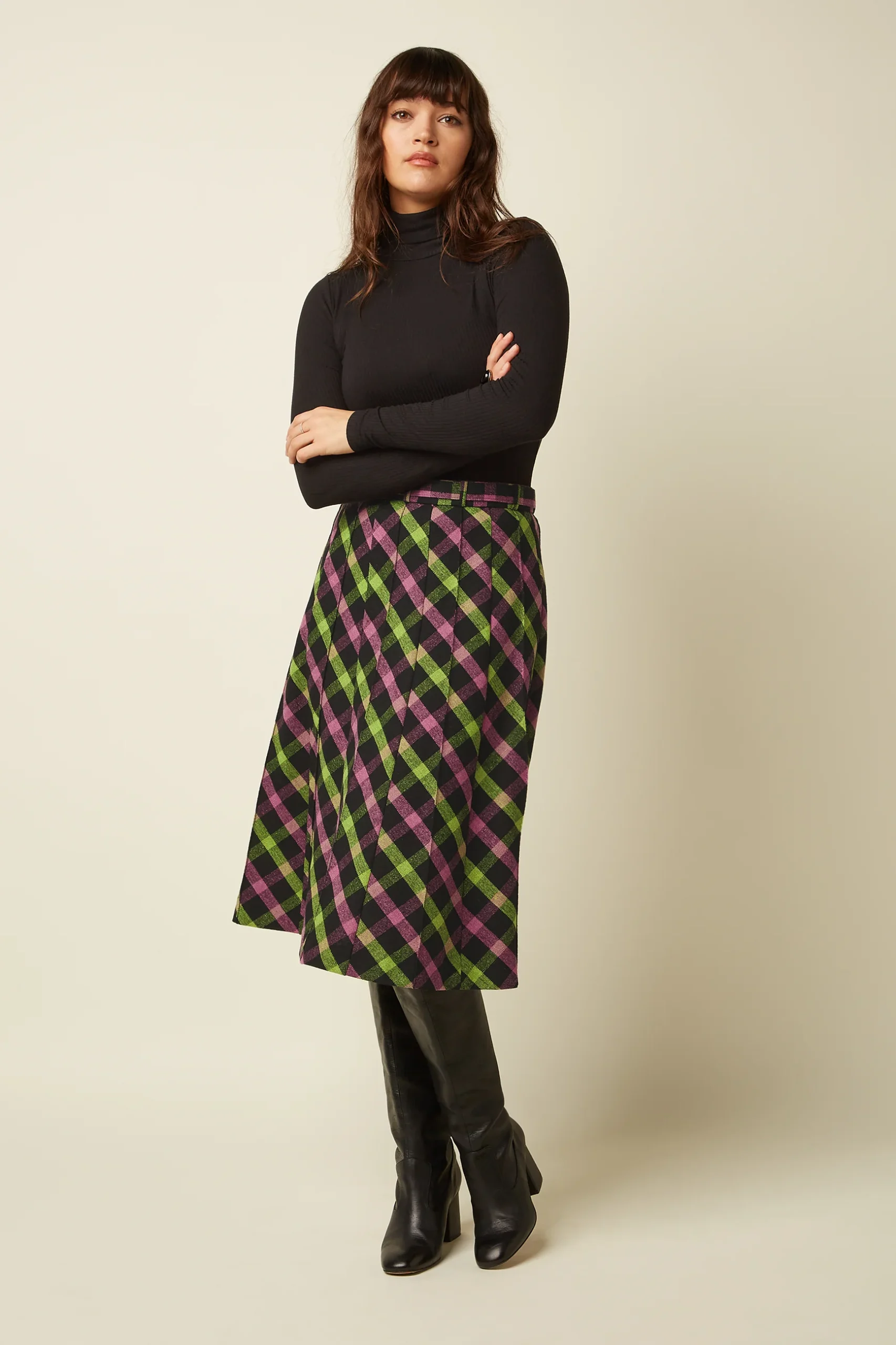 10662001_2 King Louie Nederdel Harper Skirt Goia Check - Billede 1