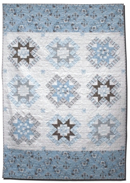 Winterfall Star Quilt, engelsk m?nster