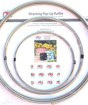 Stacking POp-ups 3 stk refiller: medium, stor og XL