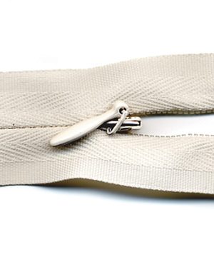 Usynlig glidel?s, Make a zipper-rull, 4,1m Offwhite