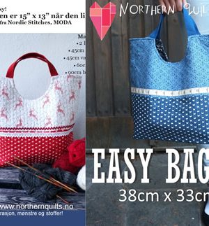 Easy Bag veskem?nster, norsk m?nsterkort