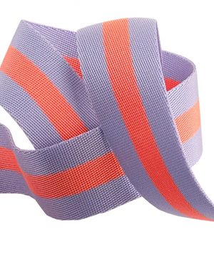 Tula Pink Webbing 1,8meter Gjordb?nd, lilla/fersken