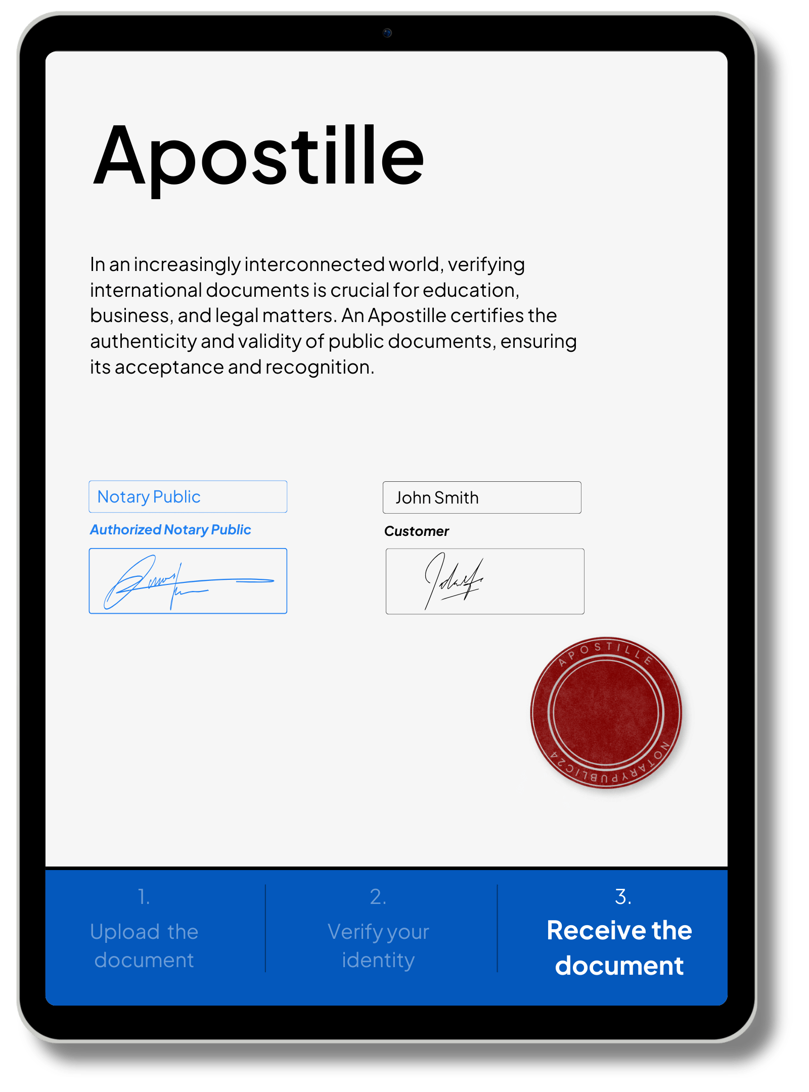 Apostille (Notarization included)