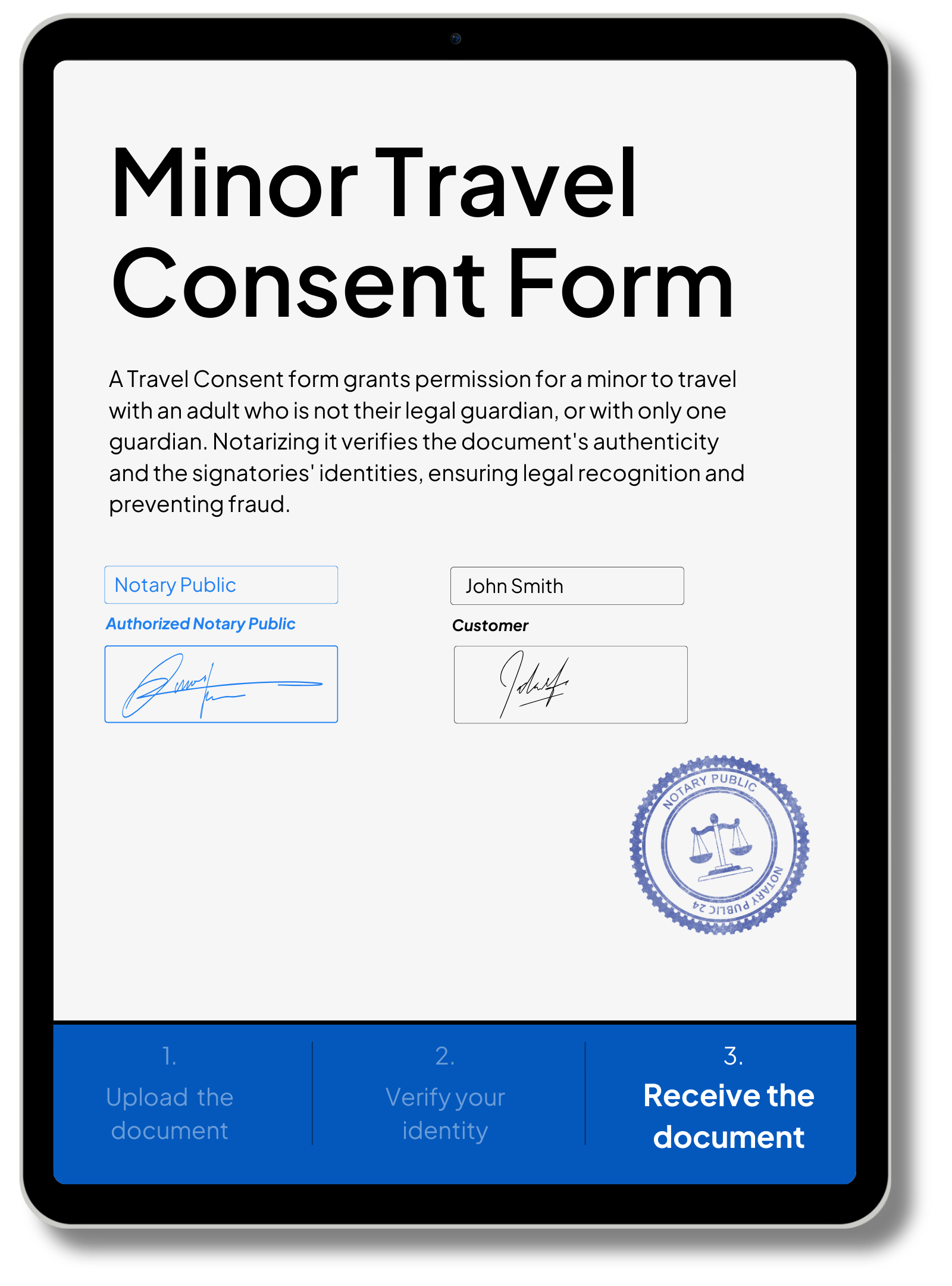 Minor Travel Consent Form