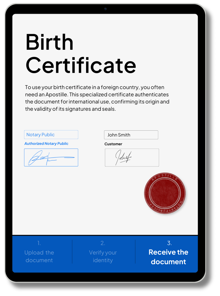 Birth Certificate Apostille