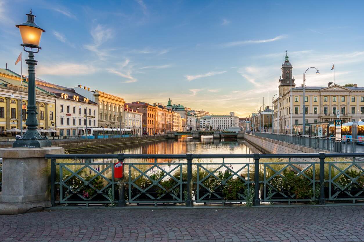 bilde fra bro i Gøteborg