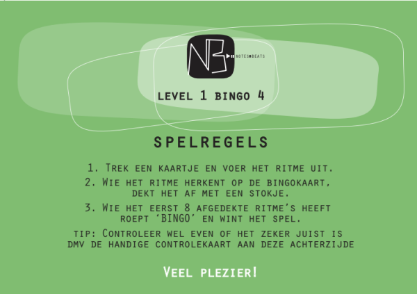 Bingo level 1.4 spelregels