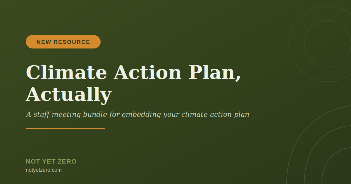 Launching your Climate Action Plan