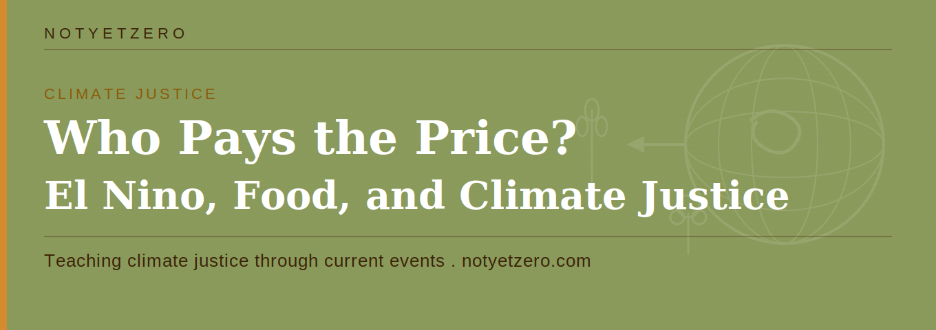 Who Pays the Price? El Nino, Food, and Climate Justice in the Classroom