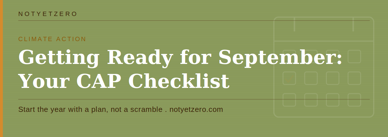 Getting Ready : Your Climate Action Planning Checklist