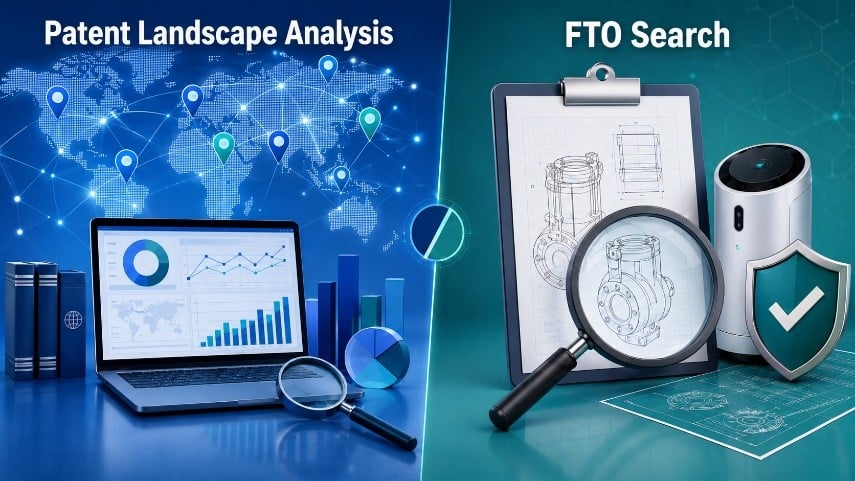 Patent Landscape vs. FTO Search: Which One Does Your Business Need?