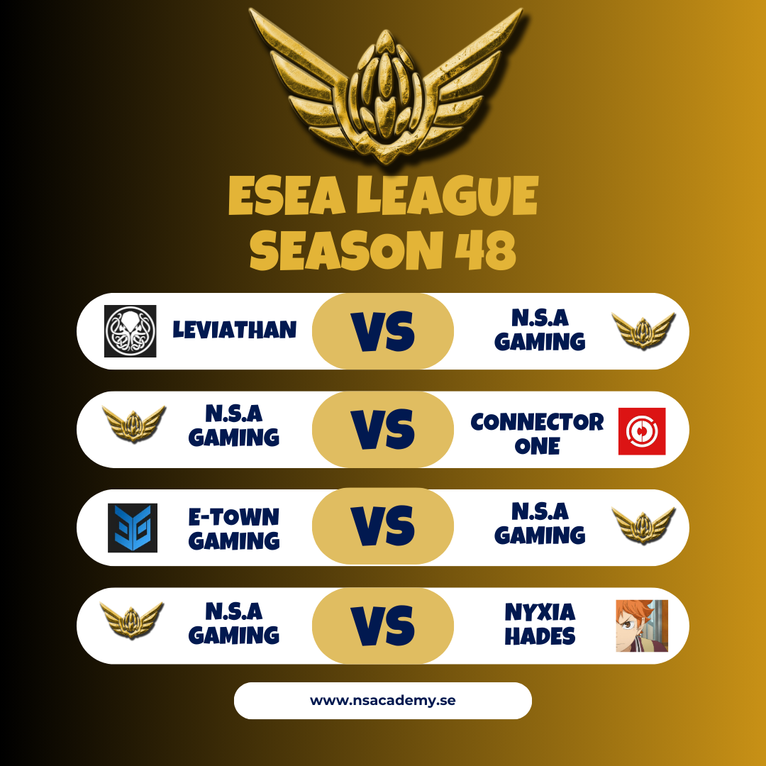 NSA Gaming starts of in ESEA League