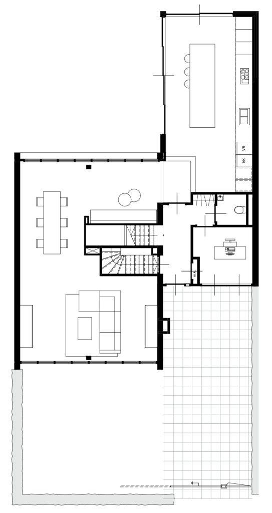 bouwtekening uitbouw architect den haag